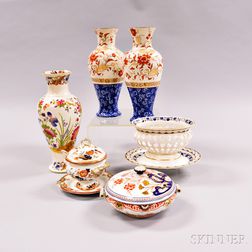 Nine Wedgwood Pearlware Items